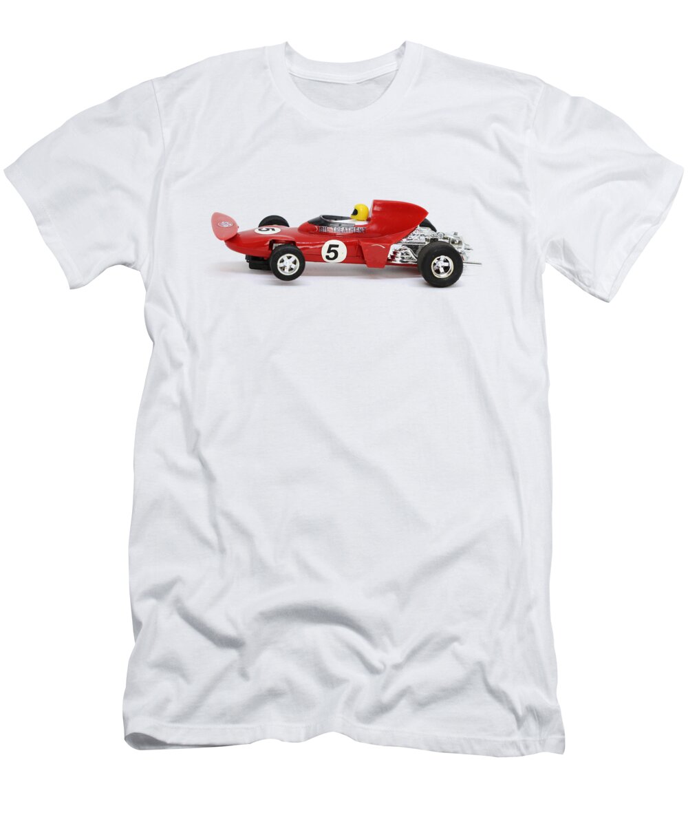 Car T-Shirt featuring the photograph Red Racer by Tom Conway