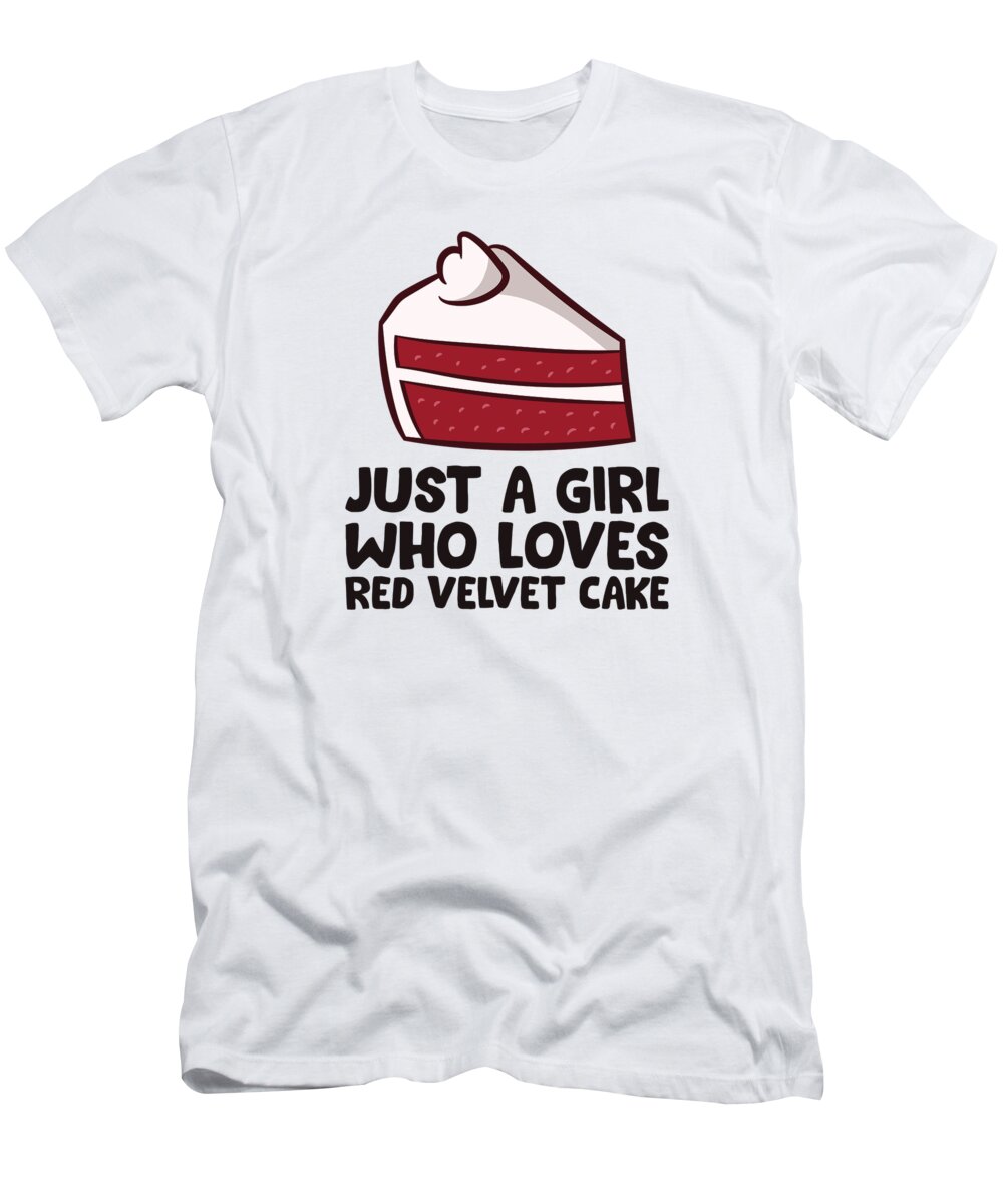 Praying Mantis T-Shirt featuring the tapestry - textile Red Velvet Cake Girl Just a Girl Who Loves Red Velvet Cakes by EQ Designs