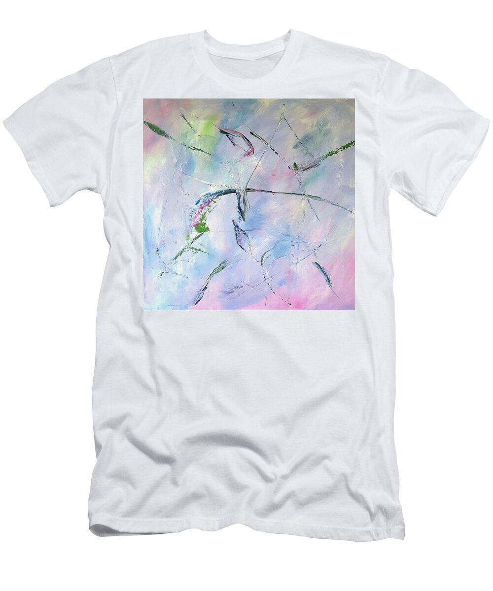 Painting T-Shirt featuring the painting Refrain by Dick Richards