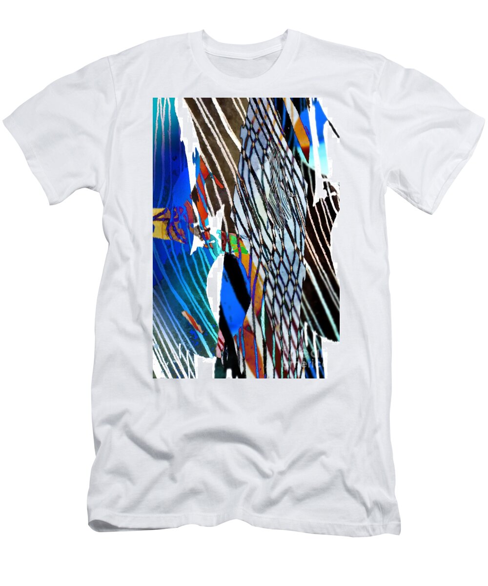 Contemporary Art T-Shirt featuring the digital art Regardless of what path we choose by Jeremiah Ray