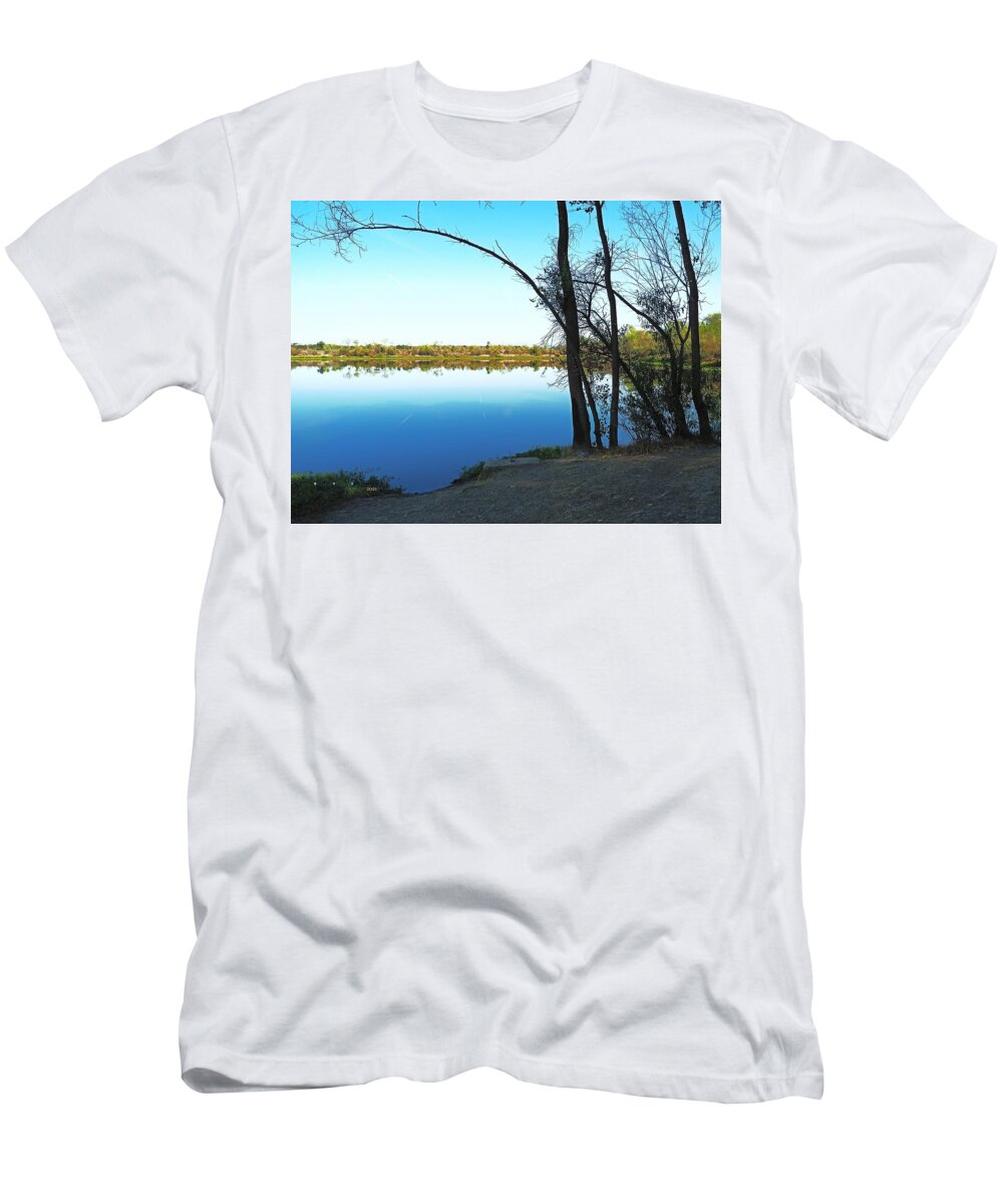 Lake T-Shirt featuring the photograph Retired Gravel Pit by Richard Thomas