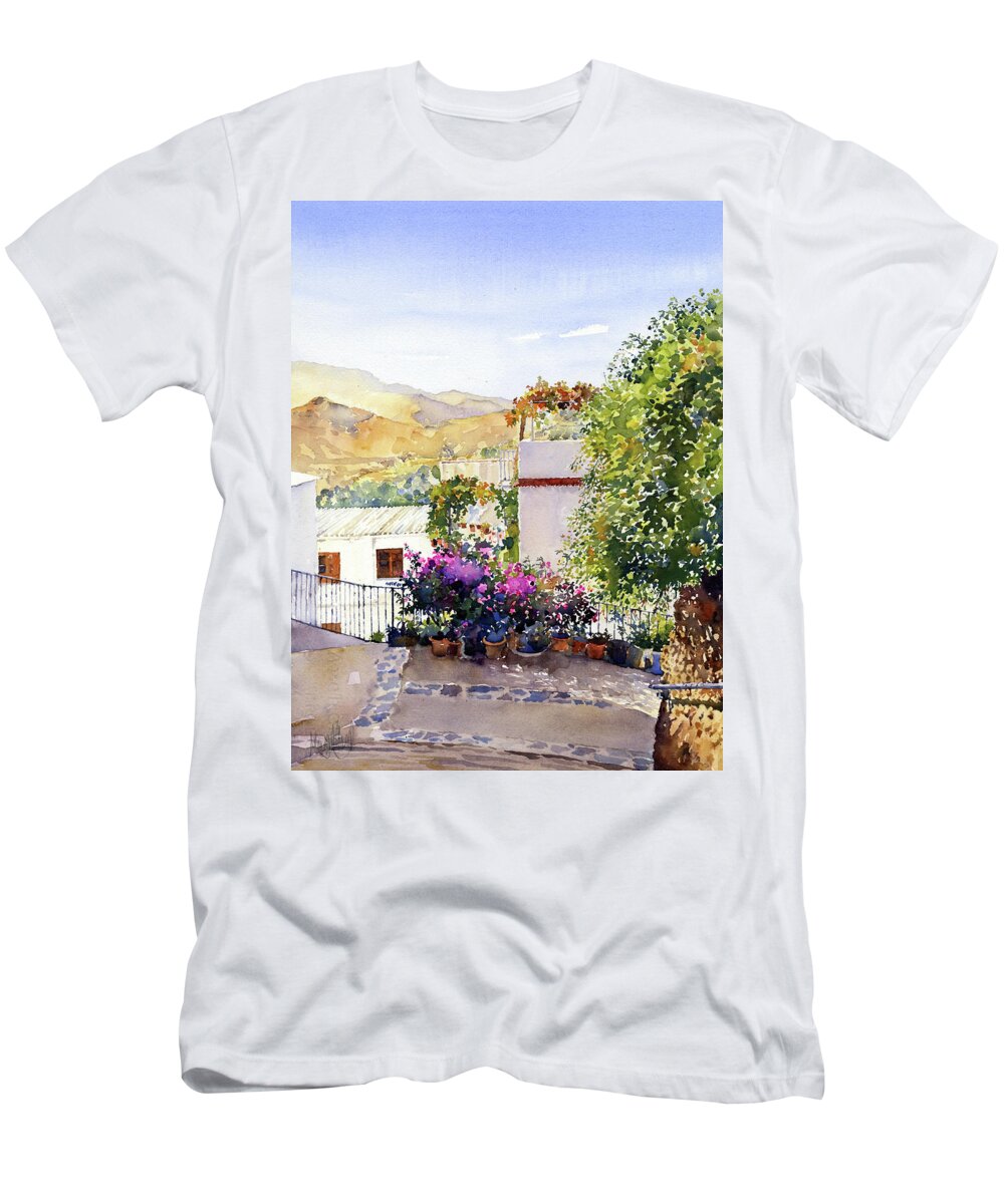  T-Shirt featuring the painting Rincon de Beires by Margaret Merry