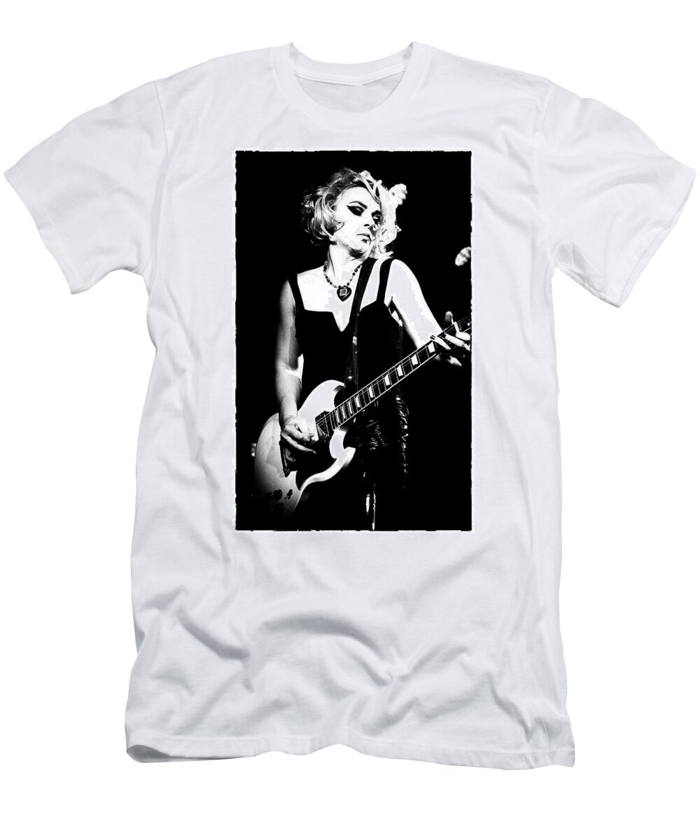 Samantha Fish T-Shirt featuring the digital art Samantha Fish 4 by Christopher Cutter