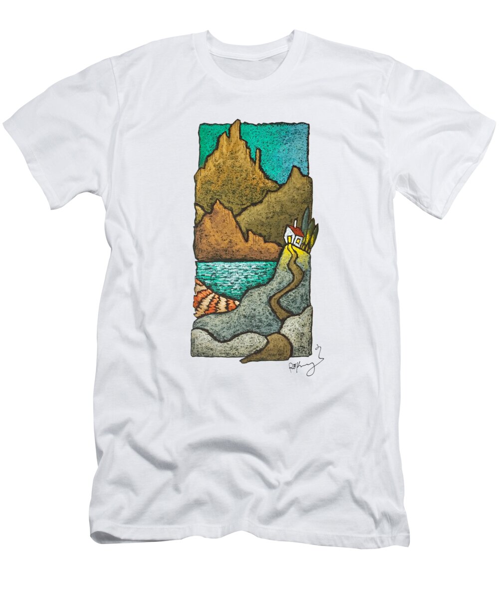 Soft Pastel T-Shirt featuring the pastel San Juan Sky by Patrick Kochanasz