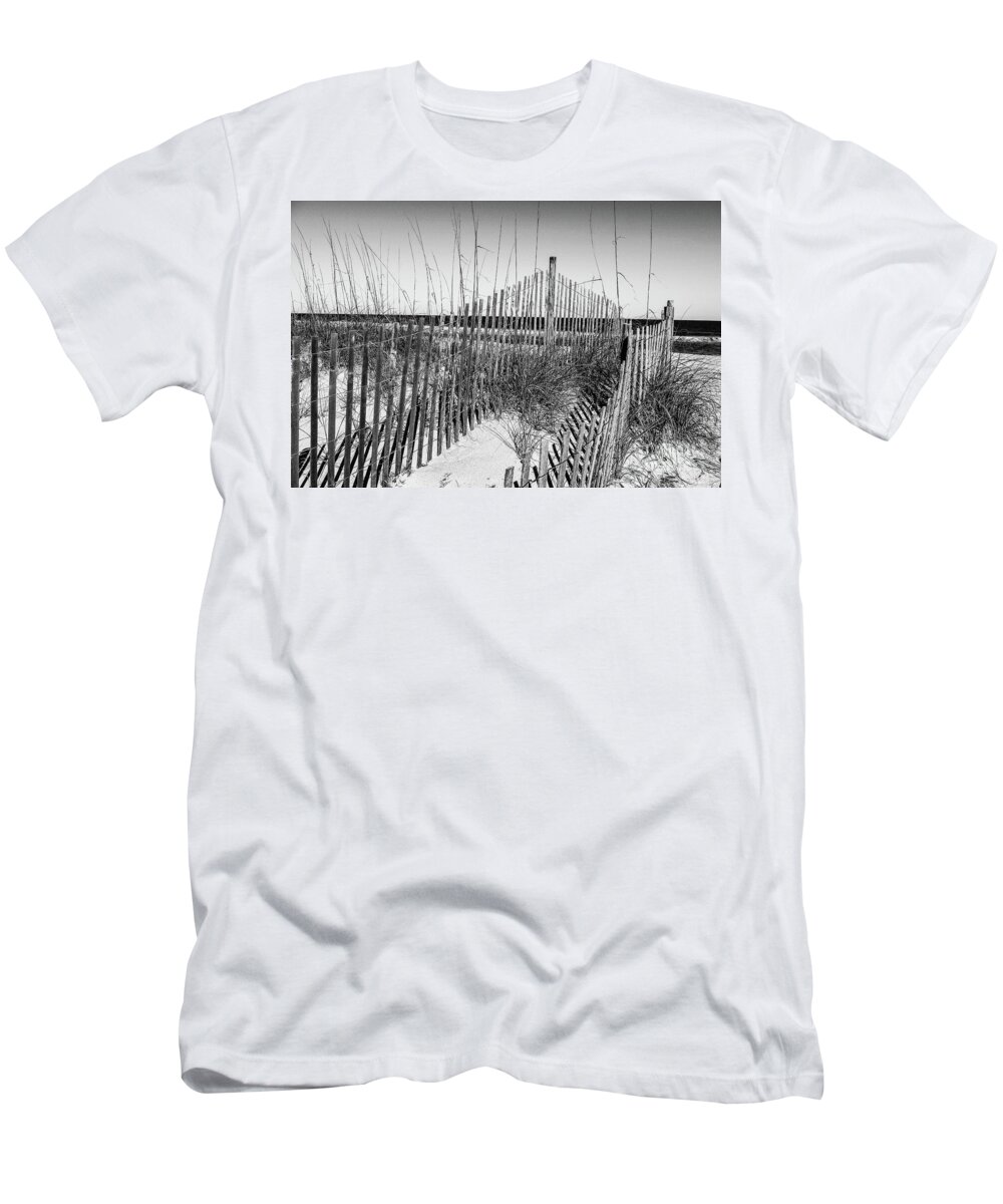Sand Dune III Black and White T-Shirt by Chanel Lindsey - Pixels