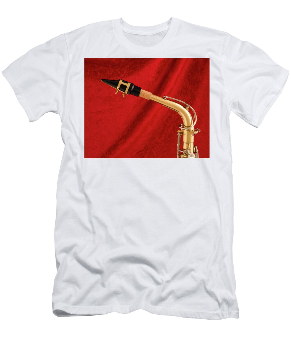  T-Shirt featuring the photograph Saxophone 2412.114 by M K Miller