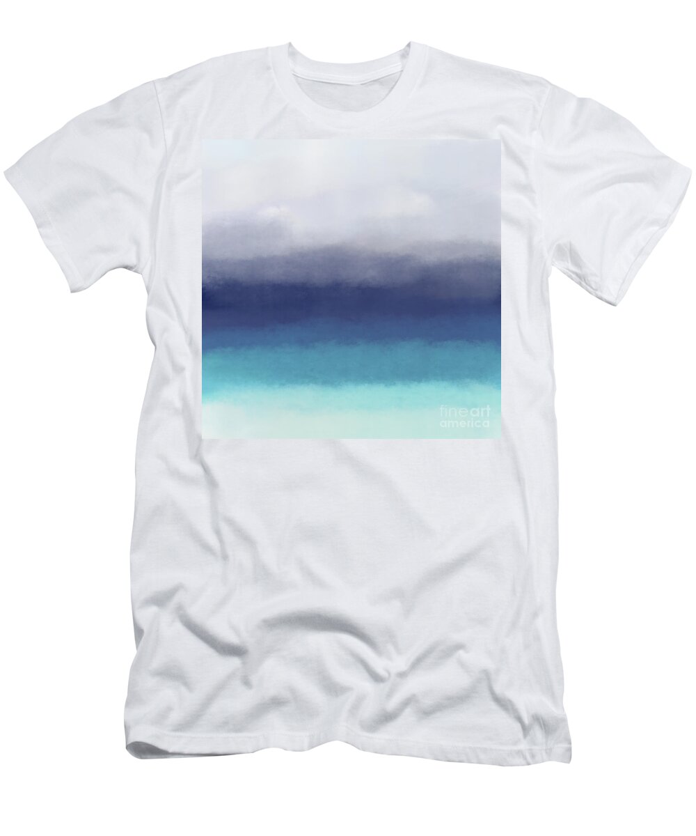 Ocean T-Shirt featuring the digital art Sea View 280 by Lucie Dumas