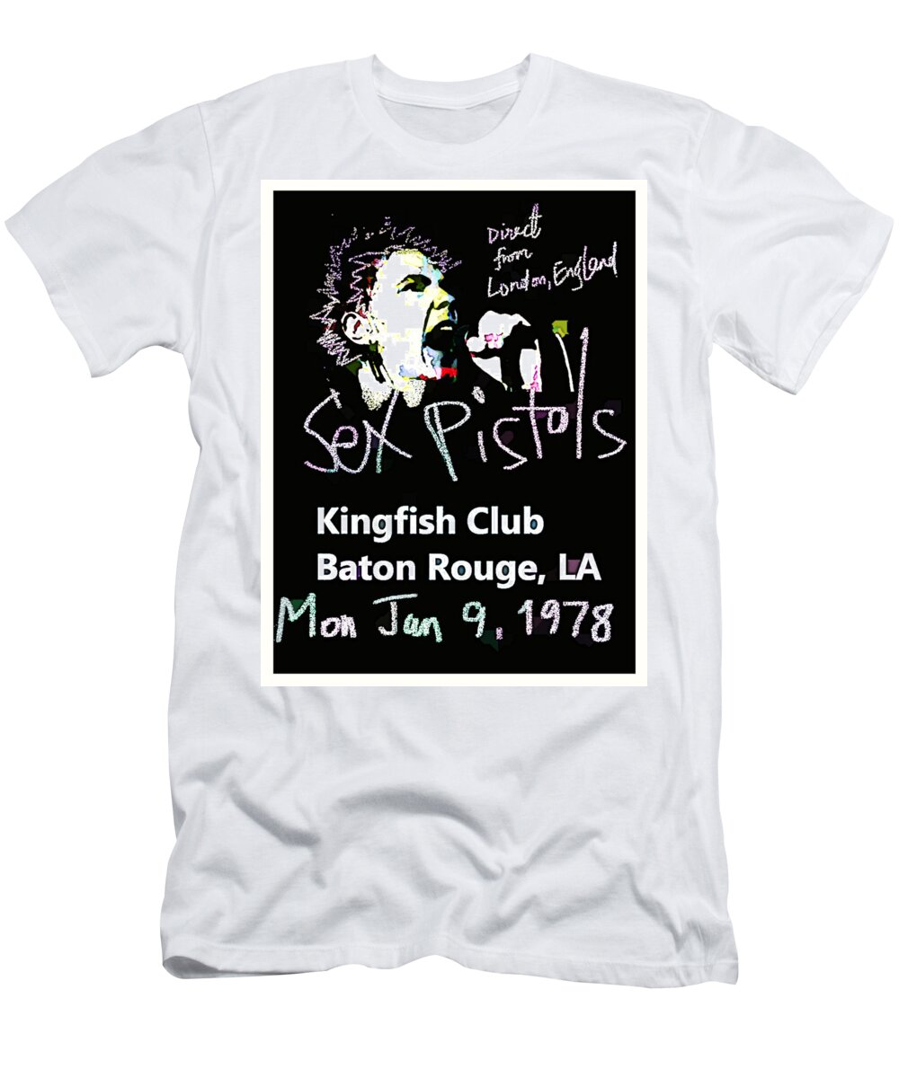 Sex Pistols Live Baton Rouge 1978 T-Shirt by Enki