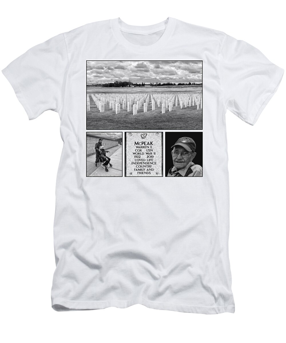Veteran T-Shirt featuring the photograph Sister Honoring Brother by Jerry Abbott
