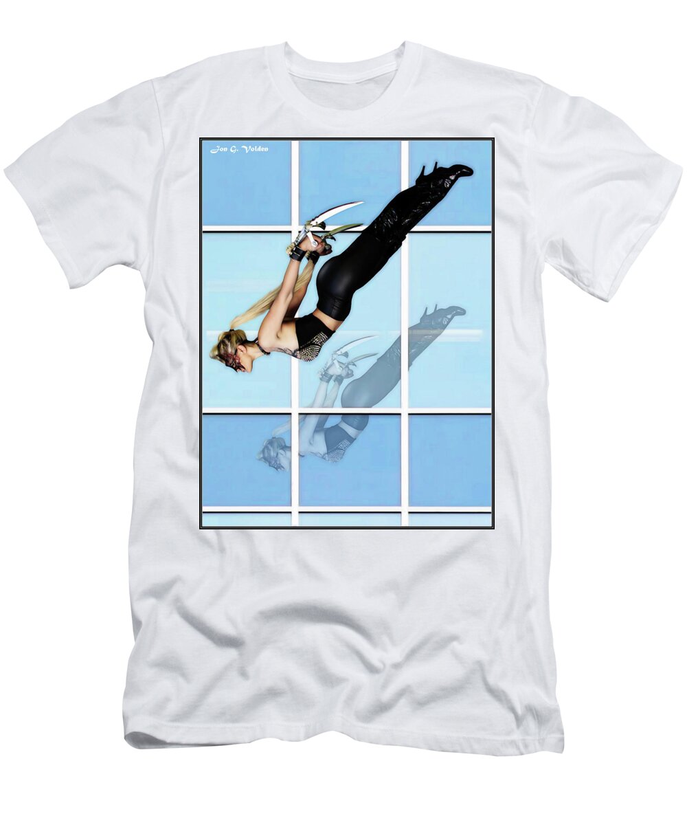 Skydriver T-Shirt featuring the photograph SkyDiver by Jon Volden