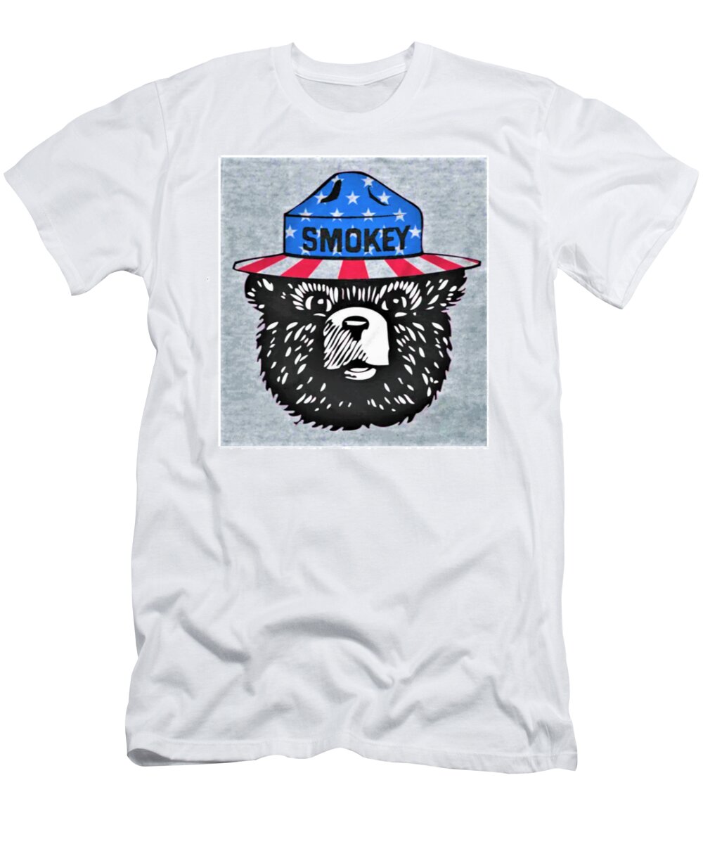 Smokey The Bear T-Shirt featuring the photograph Smokey The Bear by Rob Hans