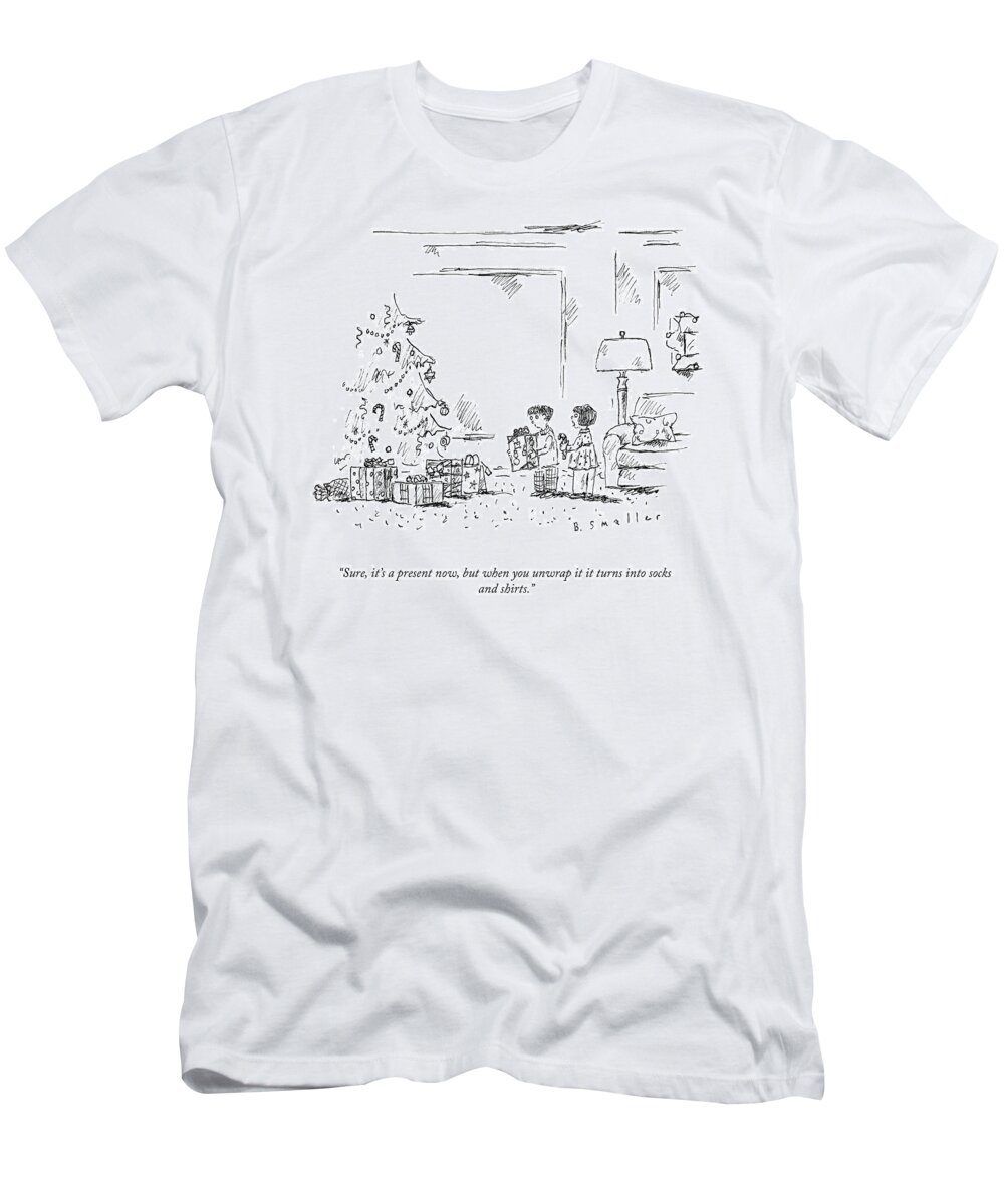 “sure T-Shirt featuring the drawing Socks And Shirts by Barbara Smaller