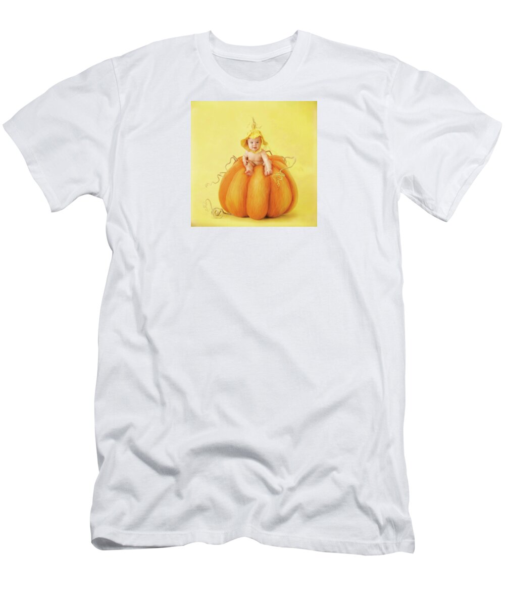 Fall T-Shirt featuring the photograph Soft Fall Pumpkin by Anne Geddes