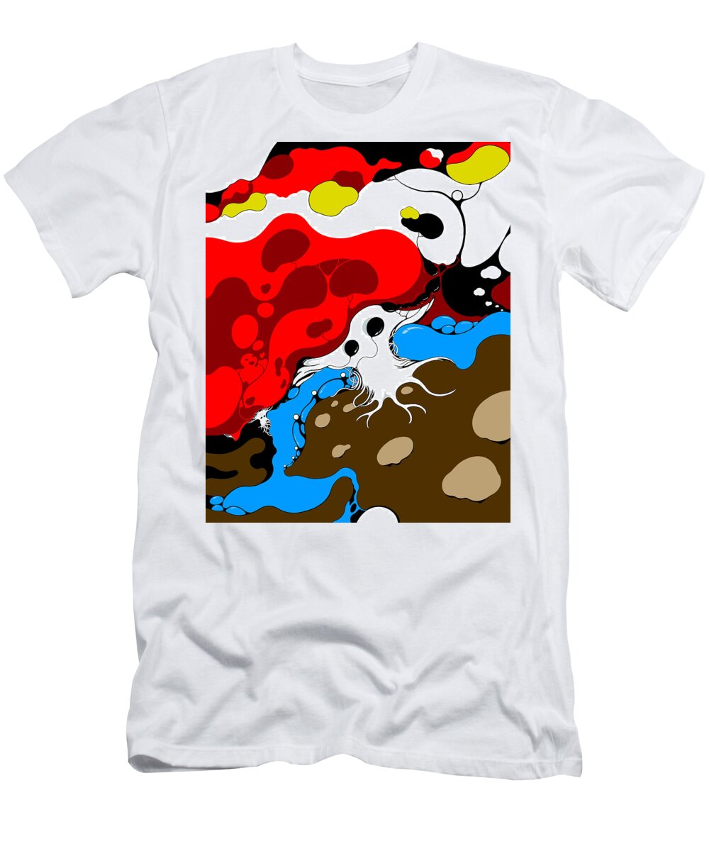 Mushrooms T-Shirt featuring the digital art Solace in Wonderland by Craig Tilley