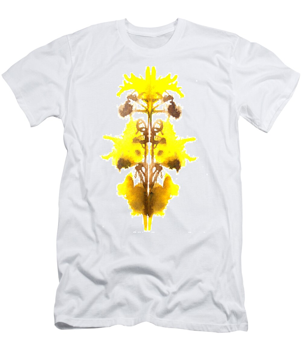 Ink Blot T-Shirt featuring the painting Solar Plexus Chakra by Stephenie Zagorski