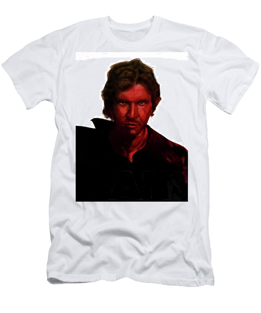 Han Solo T-Shirt featuring the painting Solo by Joel Tesch