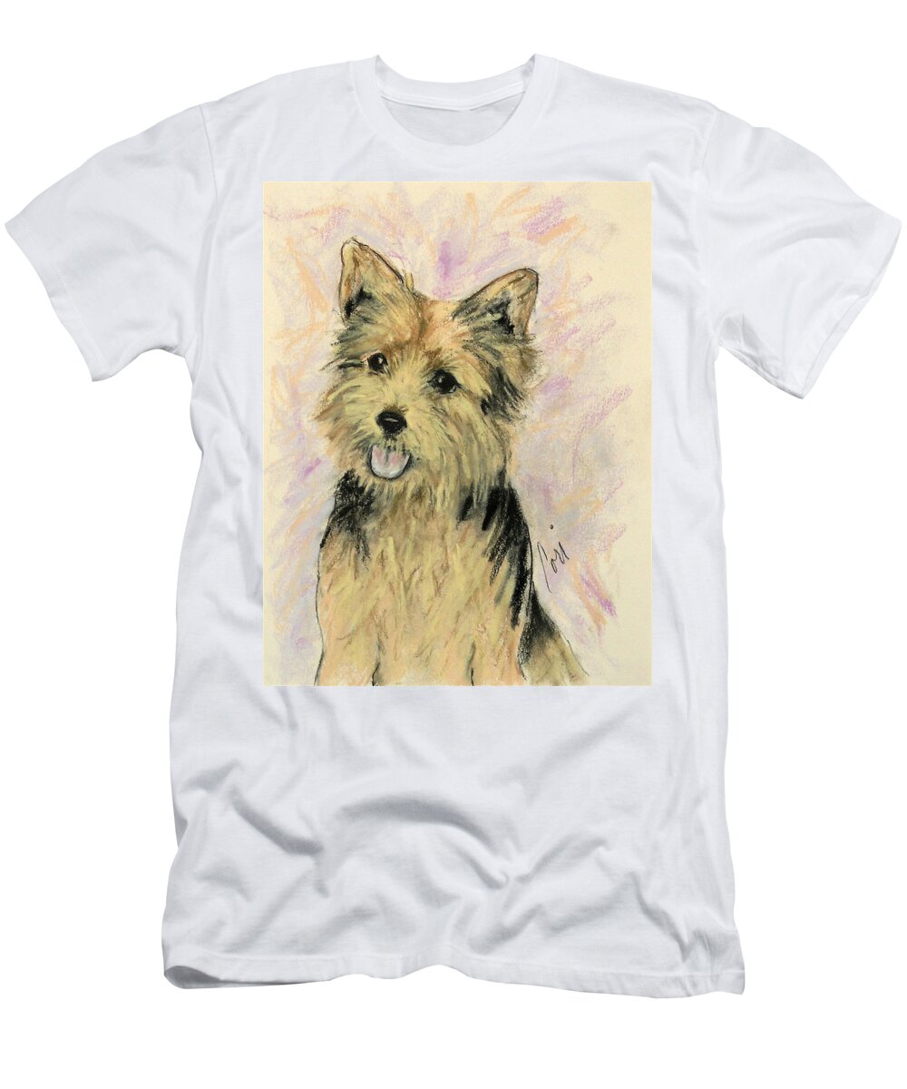 Dog T-Shirt featuring the drawing Soulmate by Cori Solomon