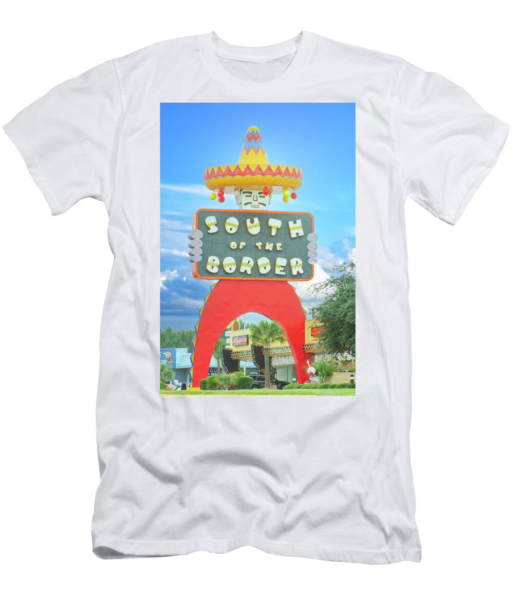 South Of The Border T-Shirt featuring the photograph South of the Border Attraction by Mark Andrew Thomas