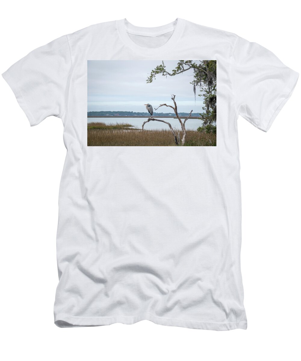 Pinckney Island T-Shirt featuring the photograph Standing Watch by Cindy Robinson