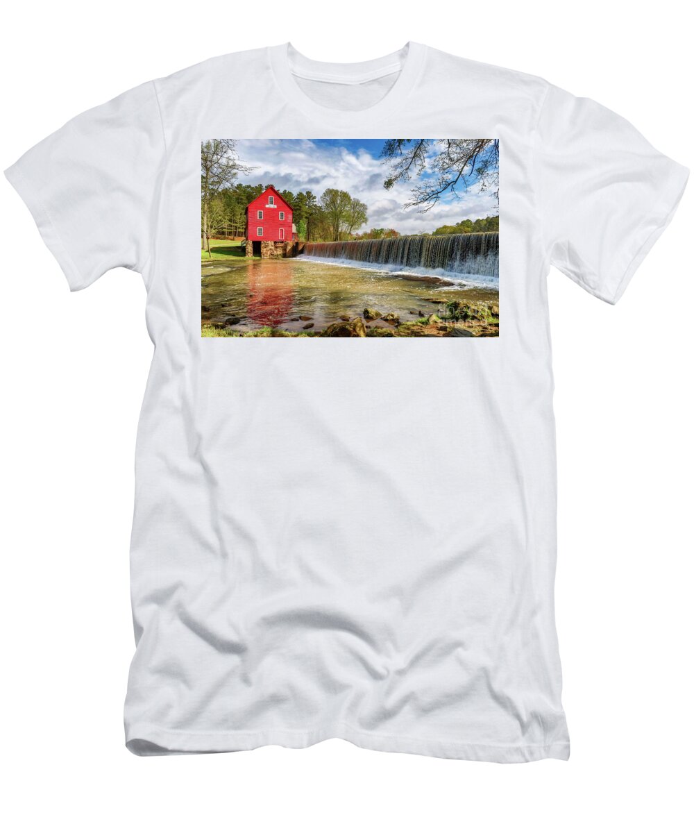 Starr's Mill T-Shirt featuring the photograph Starr's Mill by Scott Moore