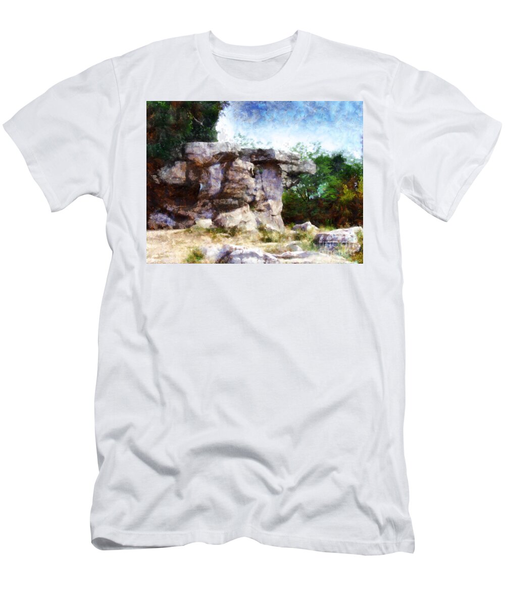 Landscape T-Shirt featuring the painting Stone Sea no.2 by Alexa Szlavics