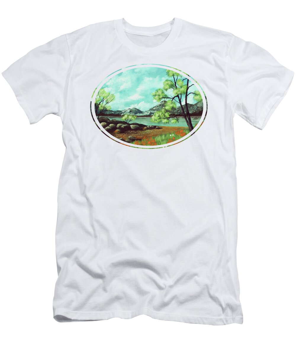 Summer T-Shirt featuring the painting Summer Day by Anastasiya Malakhova