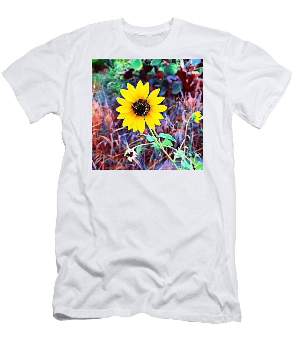 Photo T-Shirt featuring the digital art Sunflowers by Meghan Elizabeth