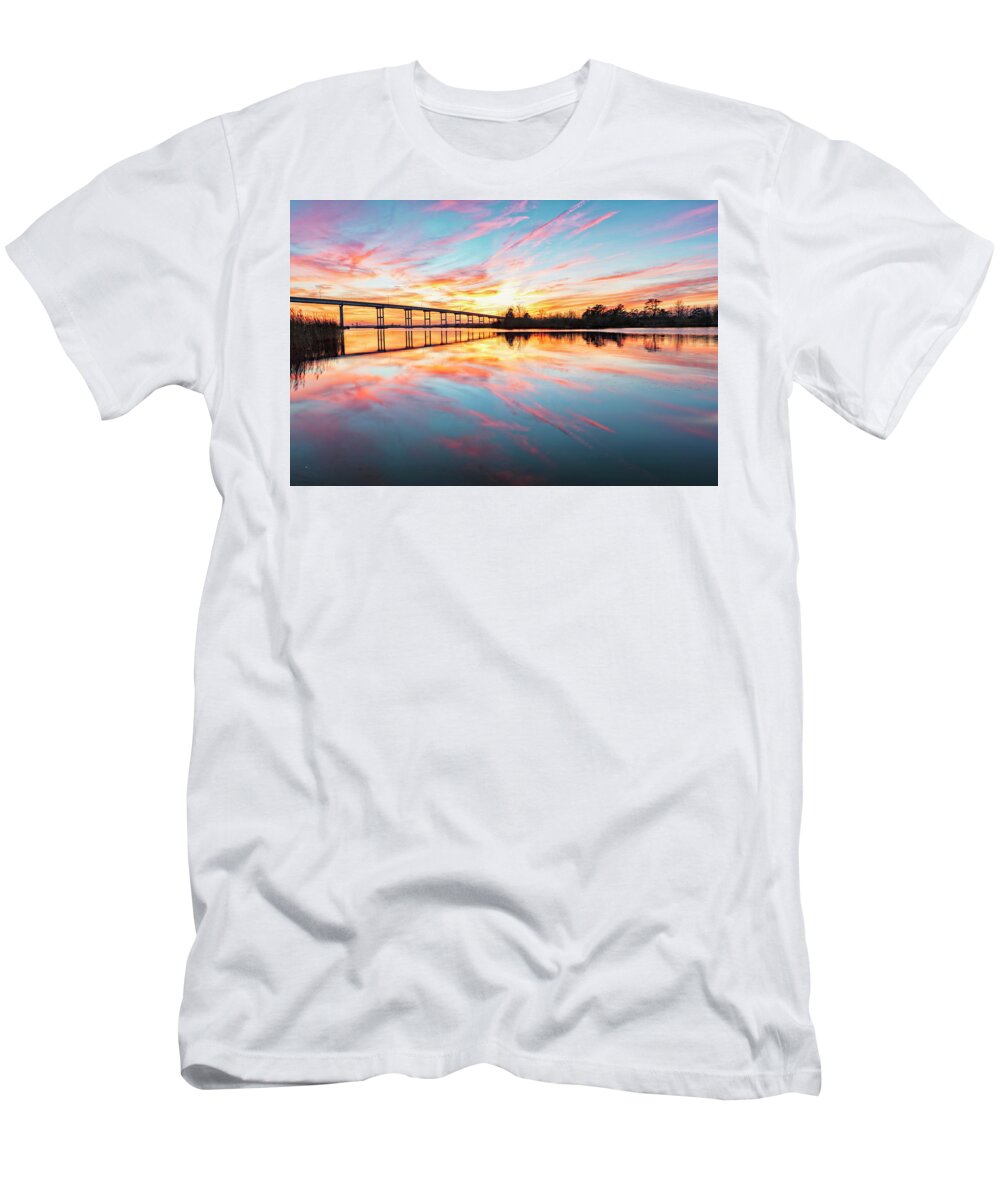 Sunset Glass T-Shirt featuring the photograph Sunset Glass by Russell Pugh