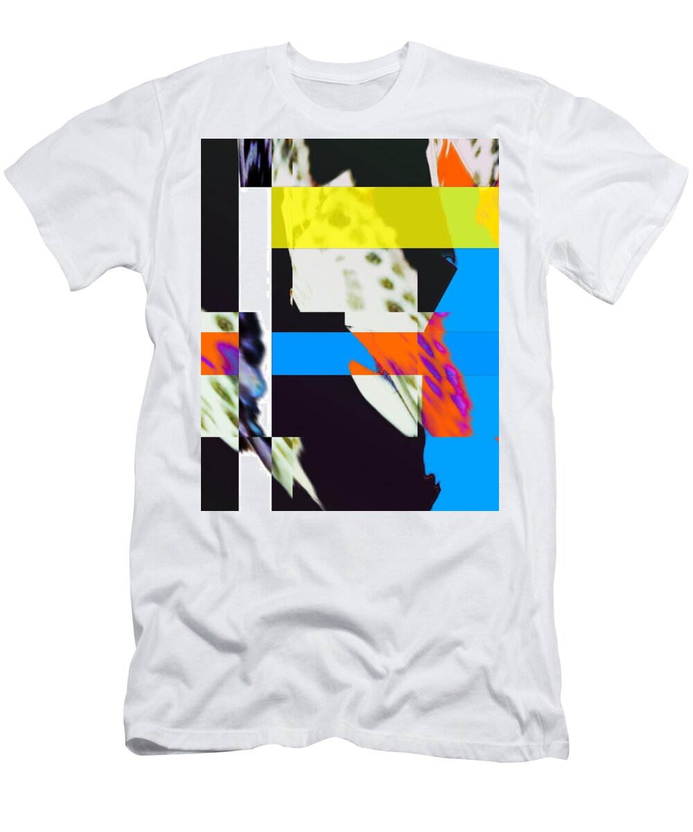 Abstract T-Shirt featuring the digital art Sunshine on the Lake by Jeremiah Ray