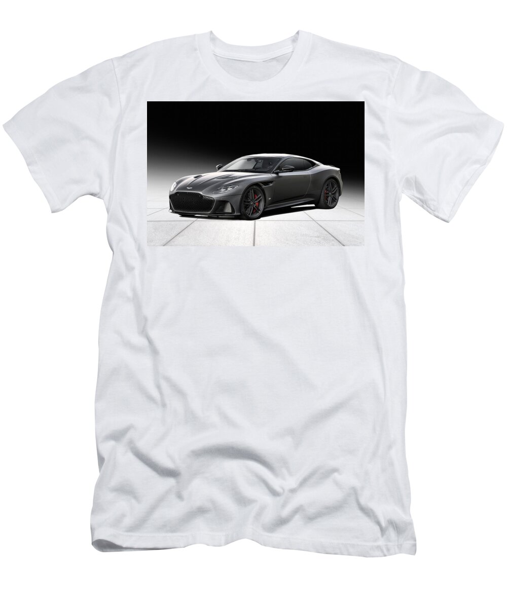 Aston Martin T-Shirt featuring the digital art Superleggera by Peter Chilelli