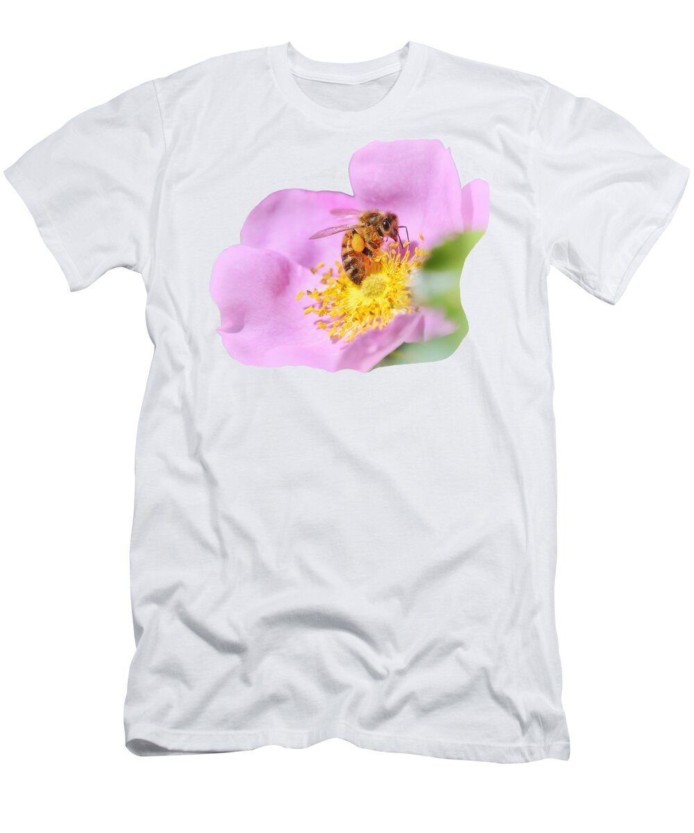 Bee T-Shirt featuring the photograph Sweet As Honey by Sue Capuano