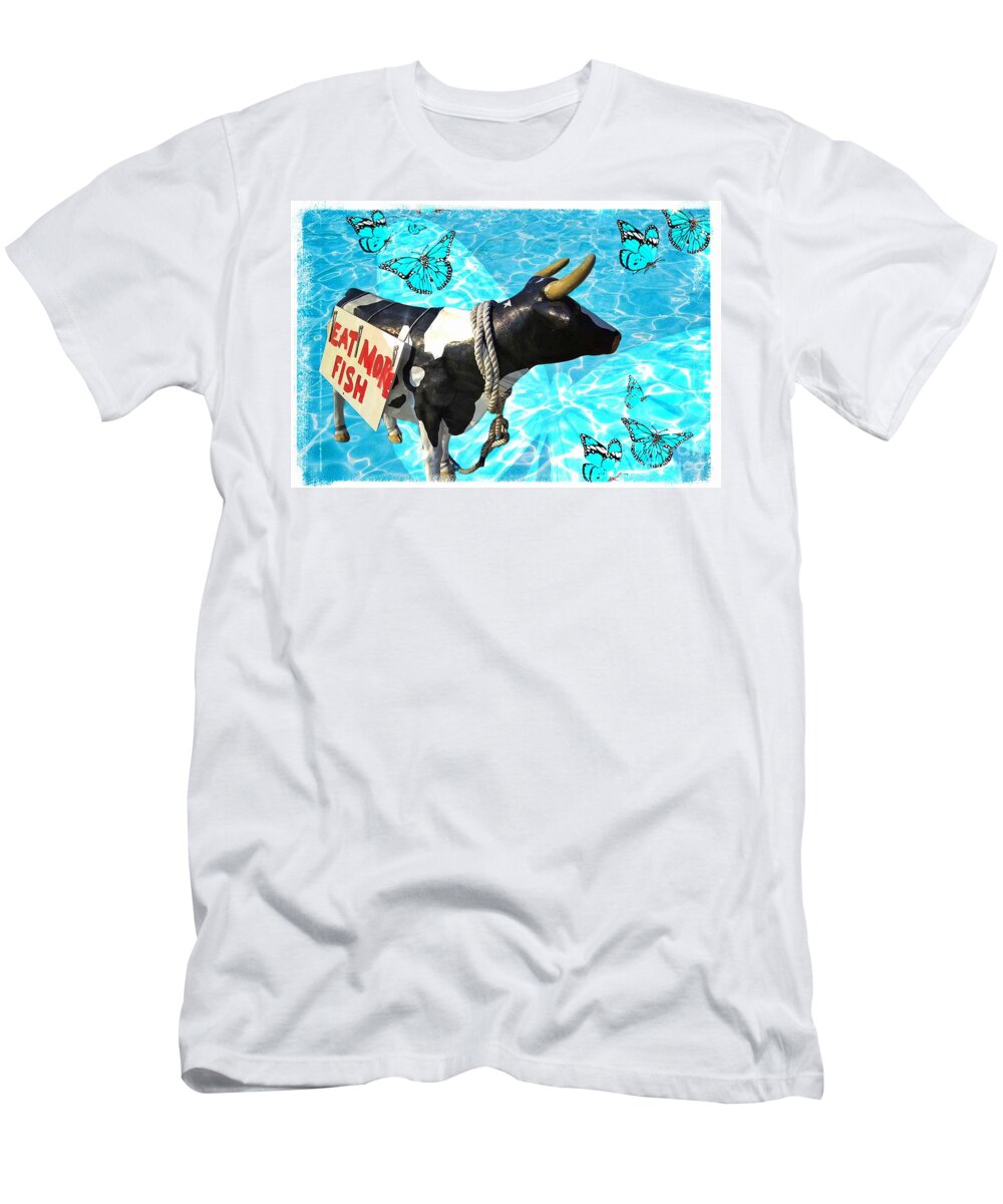 Cow T-Shirt featuring the photograph Swiss Cow Collection Nr1 by Claudia Zahnd-Prezioso
