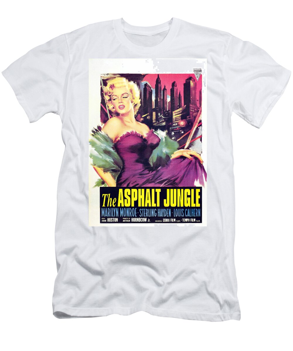 Angelo T-Shirt featuring the mixed media ''The Asphalt Jungle'', 1950 - art by Angelo Cesselon by Movie World Posters