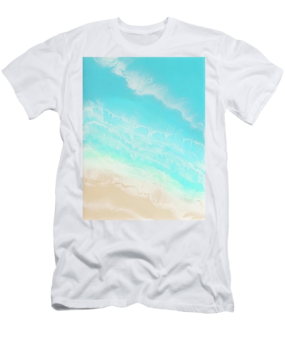 Beach T-Shirt featuring the painting The Cove II by Tamara Nelson
