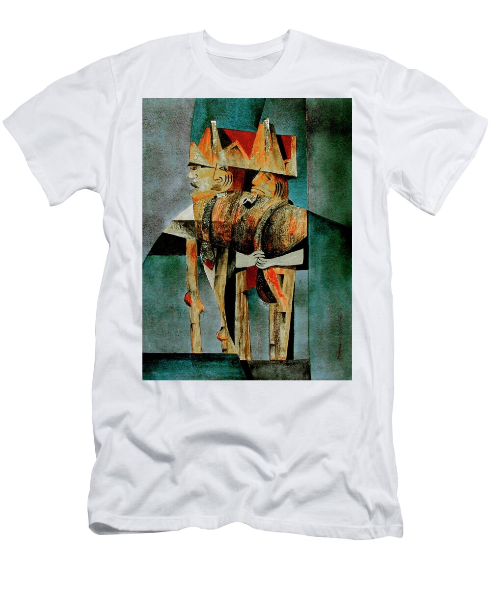  T-Shirt featuring the painting The Generals. by Val Byrne