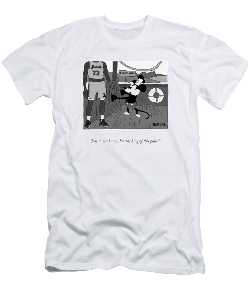 “just So You Know T-Shirt featuring the drawing The King by Yasin Osman