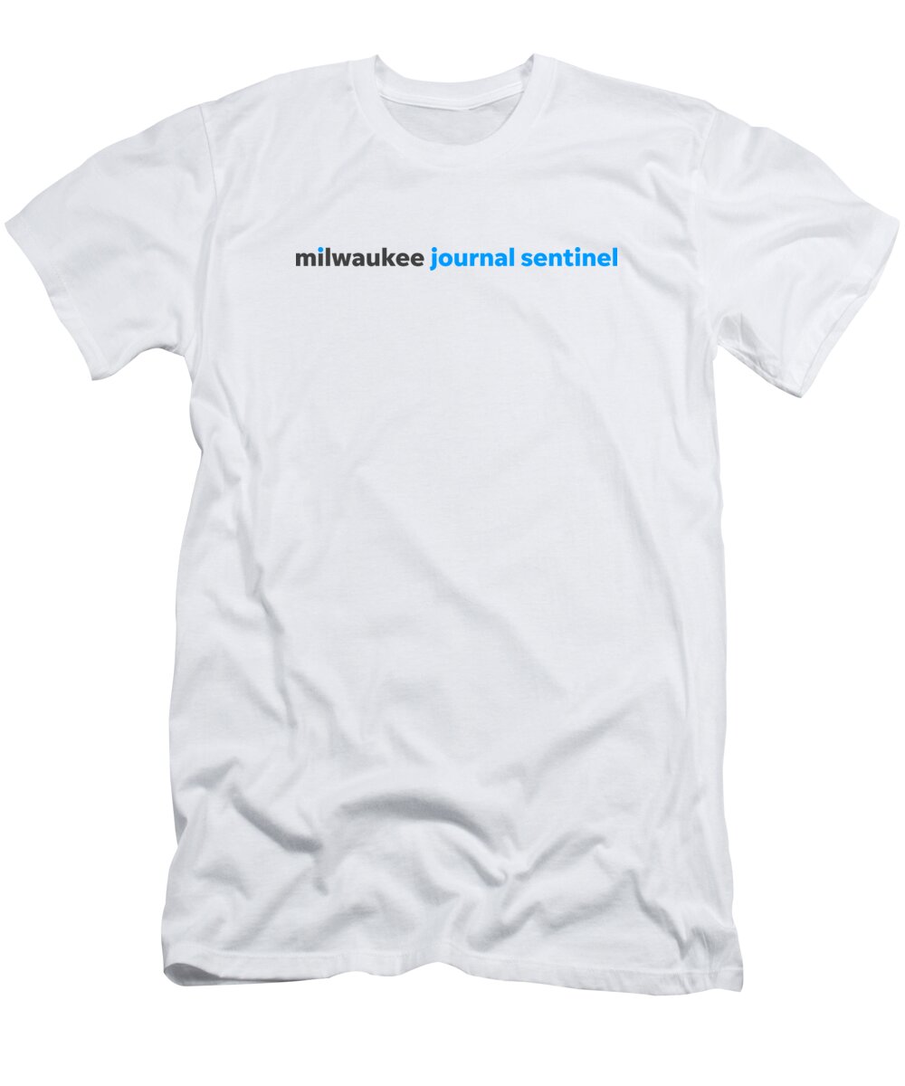 Milwaukee T-Shirt featuring the digital art Milwaukee Journal Sentinel Color Logo by Gannett Co