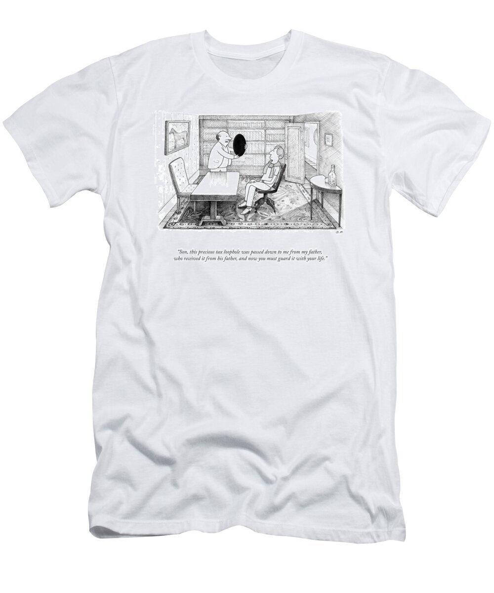 Son T-Shirt featuring the drawing This Precious Tax Loophole by Julia Leigh and Phillip Day