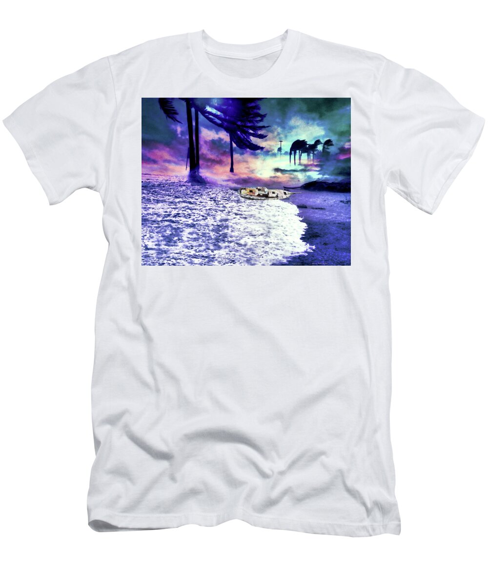 Beach T-Shirt featuring the digital art Through the Storm by Norman Brule