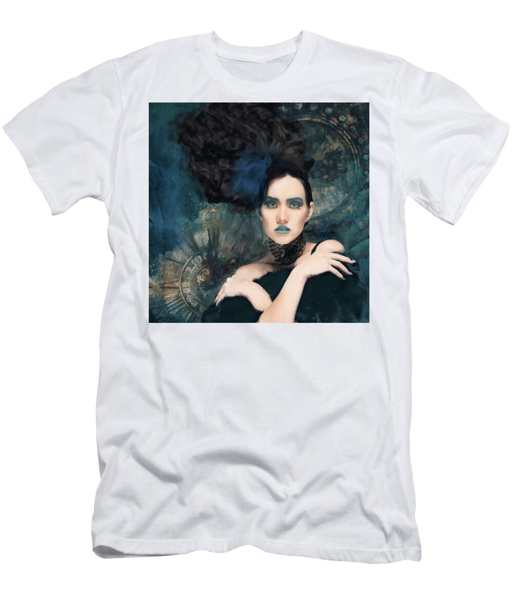 Woman T-Shirt featuring the digital art Time will Tell by Barbara Mierau-Klein