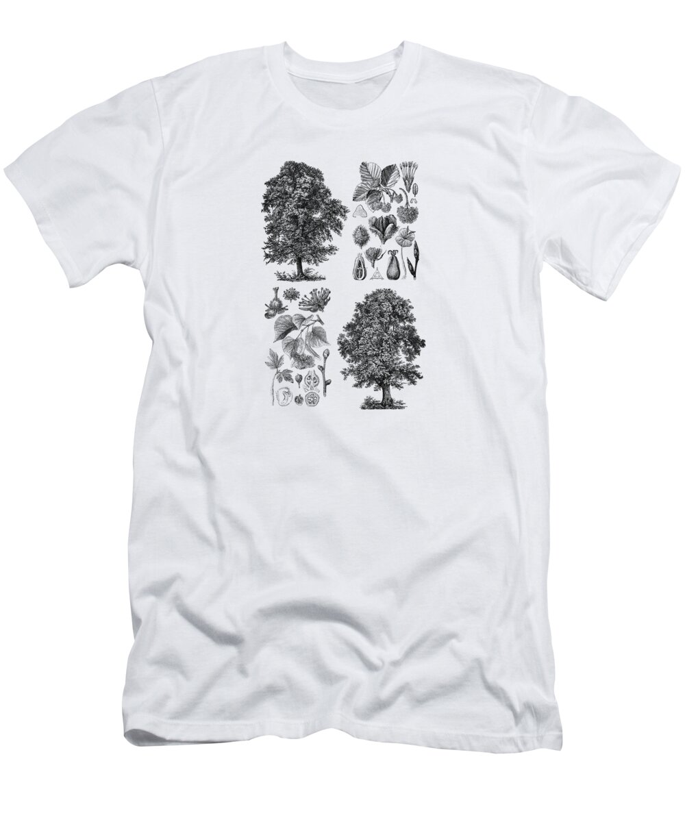 Tree T-Shirt featuring the digital art Tree chart by Madame Memento