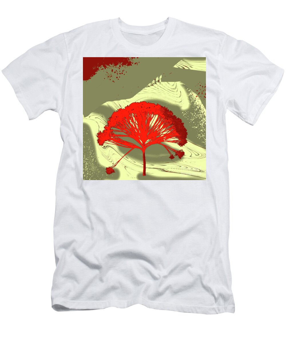 Tree T-Shirt featuring the digital art Tree Total Recall by Alexandra Vusir