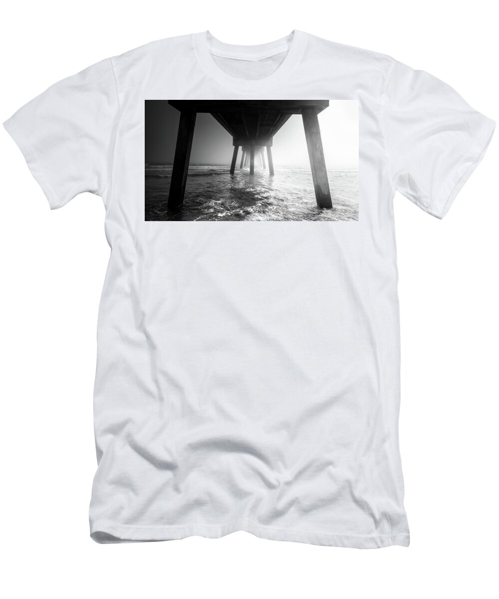 Pier T-Shirt featuring the photograph Two Halves by Jordan Hill
