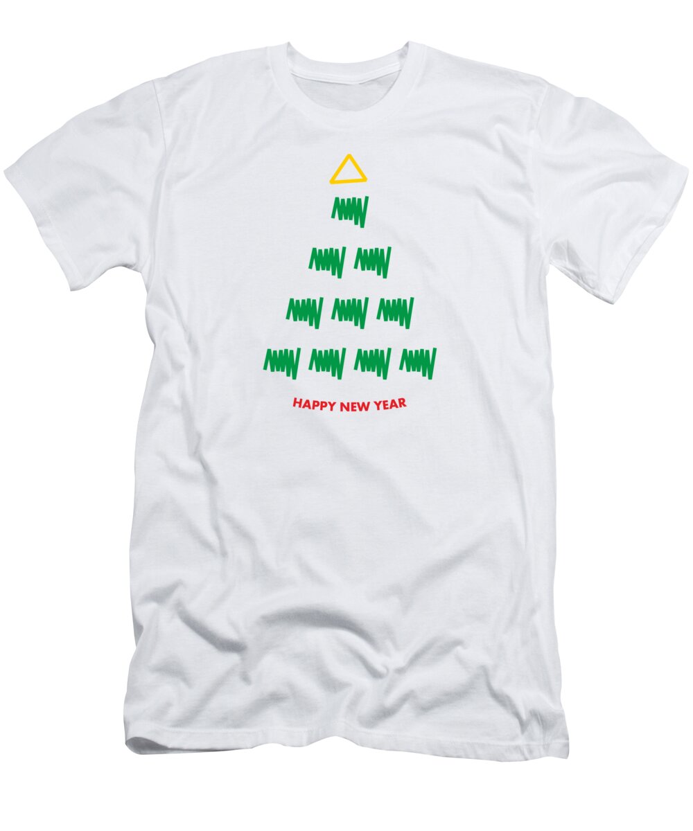 Unusual Christmas Abstract Christmas T-Shirt Elena Sysoeva - Pixels