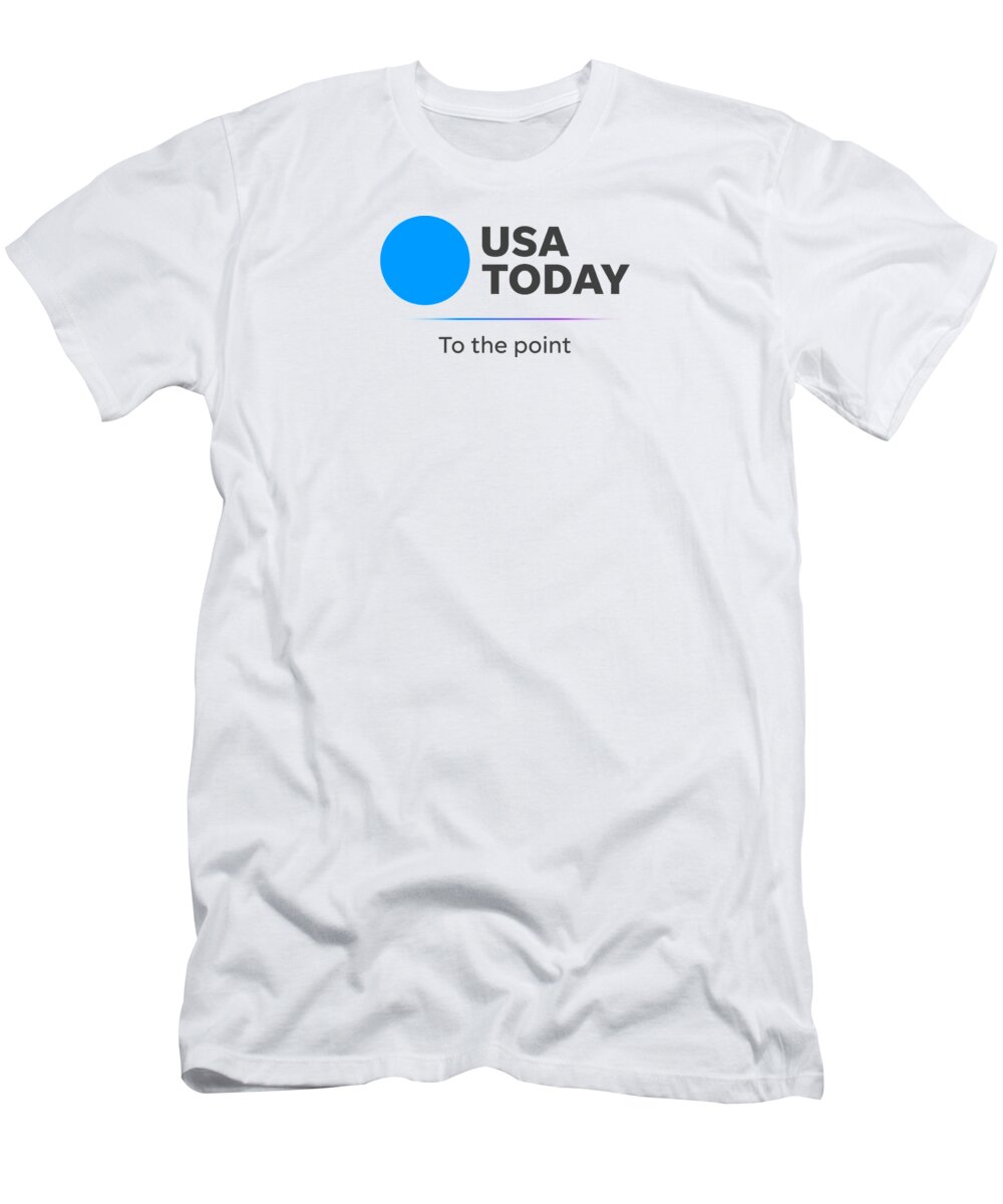 Usa Today T-Shirt featuring the digital art USA TODAY To the Point Logo by Gannett