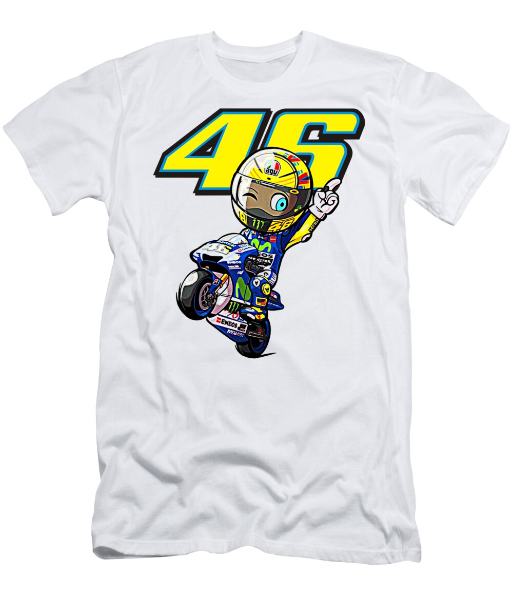 Clam ader natuurlijk Valentino Rossi T-Shirt by Shipping Occup - Pixels