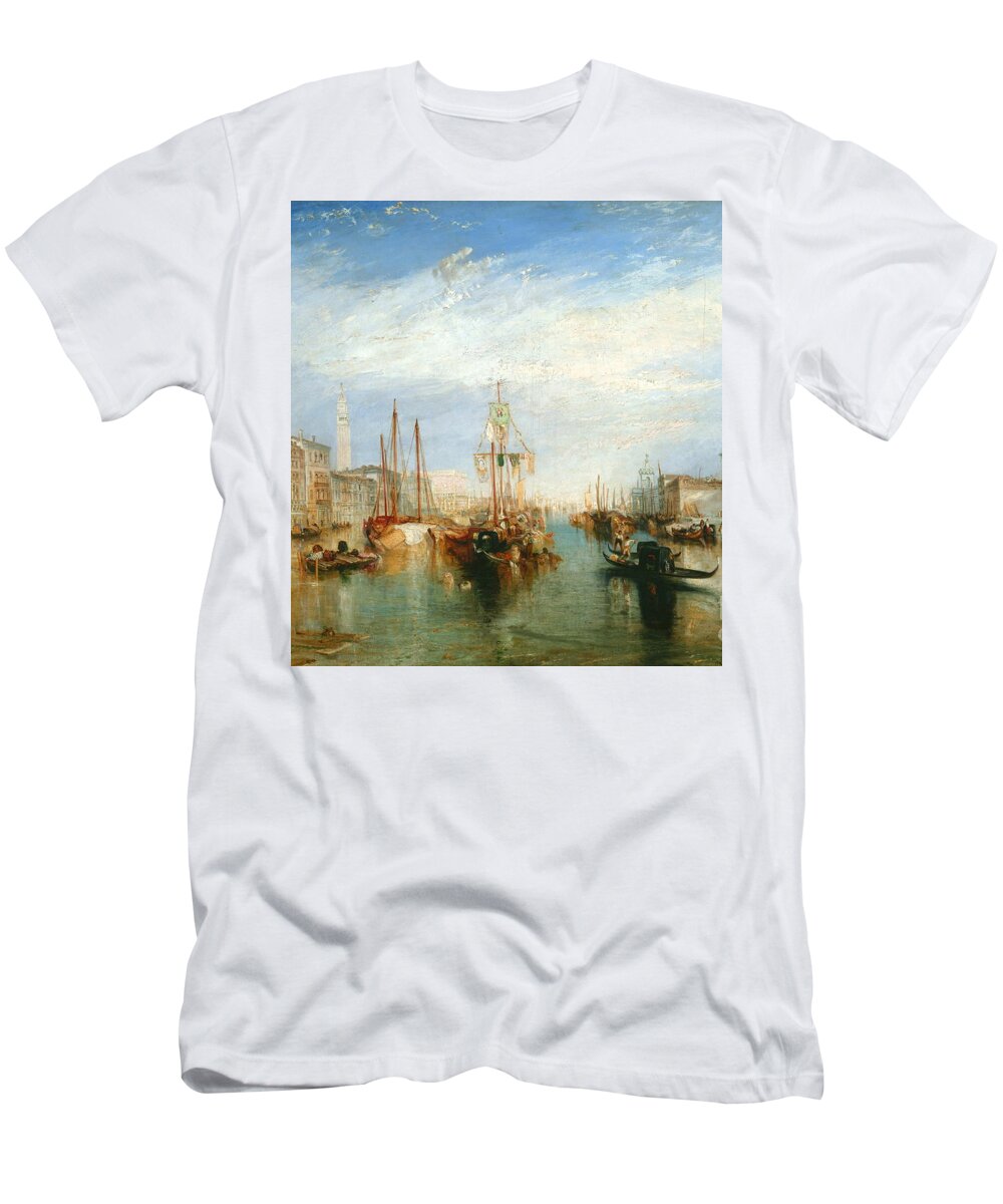J. M. W. Turner T-Shirt featuring the painting Venice from the Porch of Madonna della Salute by William Turner