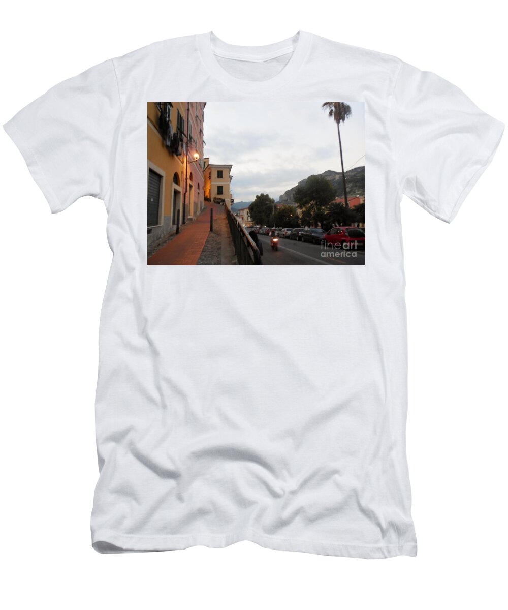Ventimiglia T-Shirt featuring the photograph Ventimiglia Evening by Aisha Isabelle