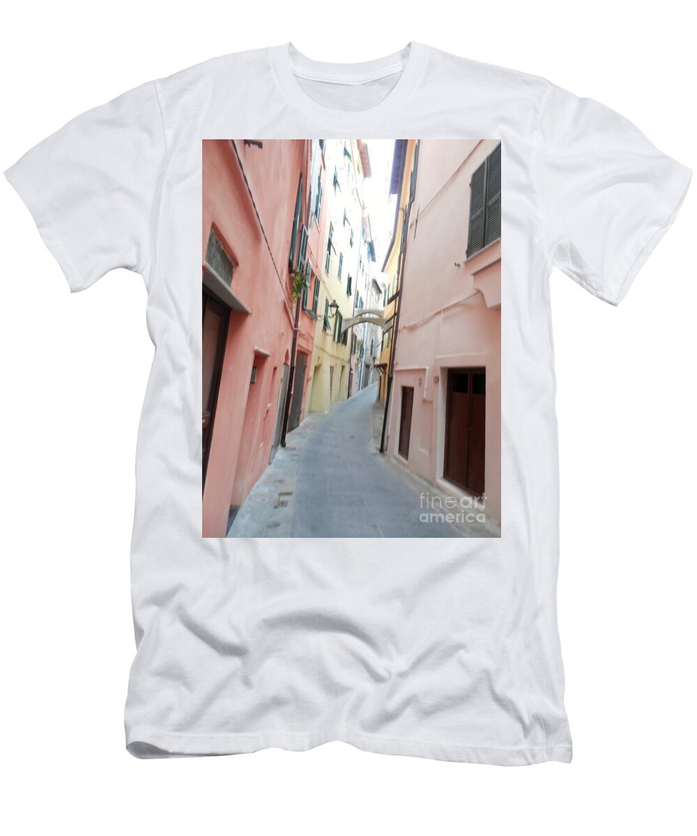 Ventimiglia T-Shirt featuring the photograph Ventimiglia Old Town by Aisha Isabelle