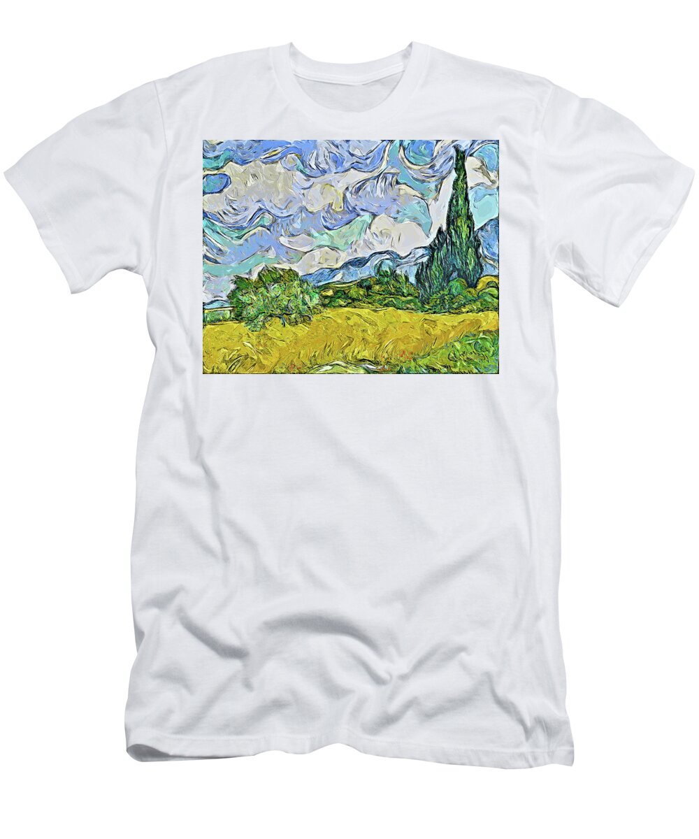 Vincent van Gogh - Wheat Field with Cypresses - Super Blade Remake Art ...